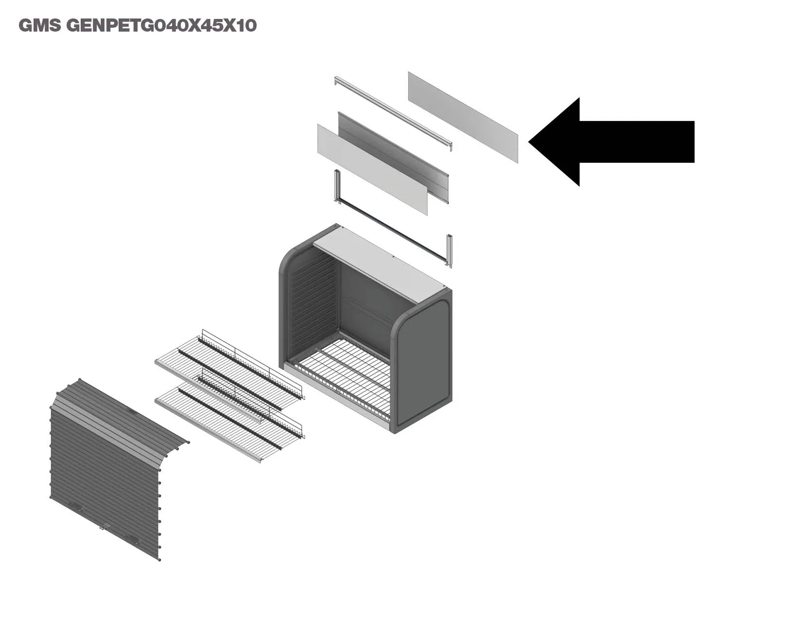 Gorrie RCP Replacement Roll Top PETG Sign Frame Lens